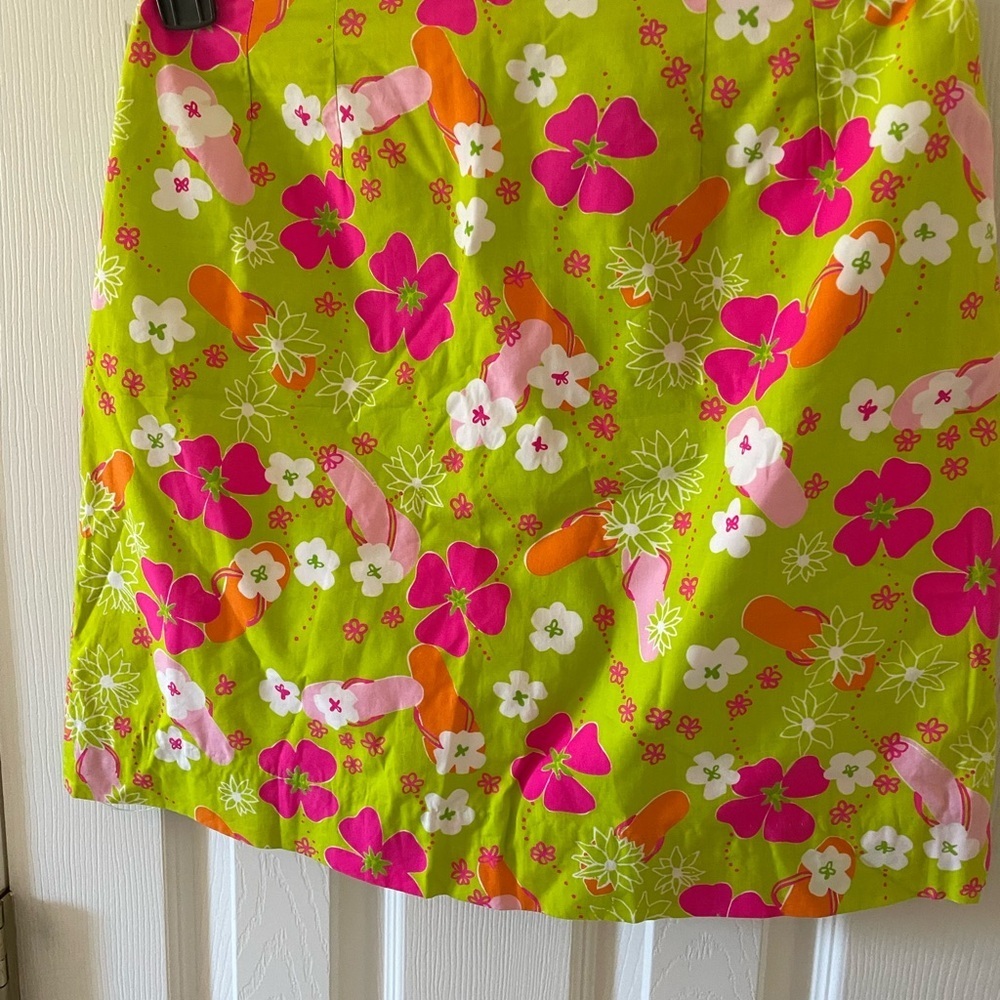 Lilly Pulitzer Skort Size 4 🌸 Bright Floral Mini Golf Tennis. Back pocket!